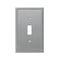 Amerelle Wall Plate, Number of Gangs: 1 Cast Metal, Brushed Nickel Finish, Gray 77TBN - alternate 1